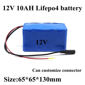 

Llifepo4 12V 10Ah Battery 10AH IFR32650 12.8V Bateria+3A Charger for LED Flash Lawn Hernia Lamp Monitor Sprayer Car Washer