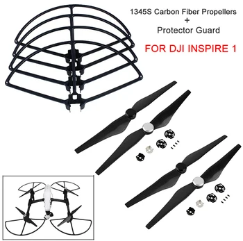 

BRDRC 1345S Carbon Fiber Propellers+Quick Release Bumper Guard Anti-Crash Circles For DJI Inspire 1 Drone