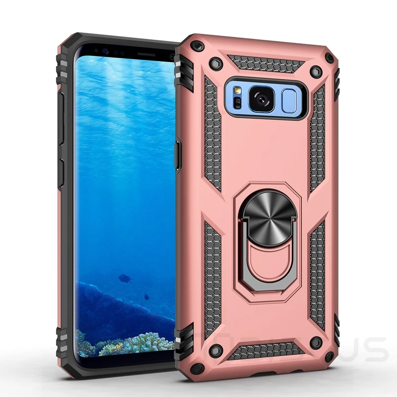 Luxury Armor Soft Shockproof Silicone Bumper Hard PC Phone Case