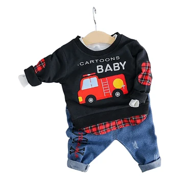 

2019 Spring Infant Set Baby Clothing Boys Girls Clothes Cotton Clothes Auto T Pants Casual Shirt Children Kids Costume