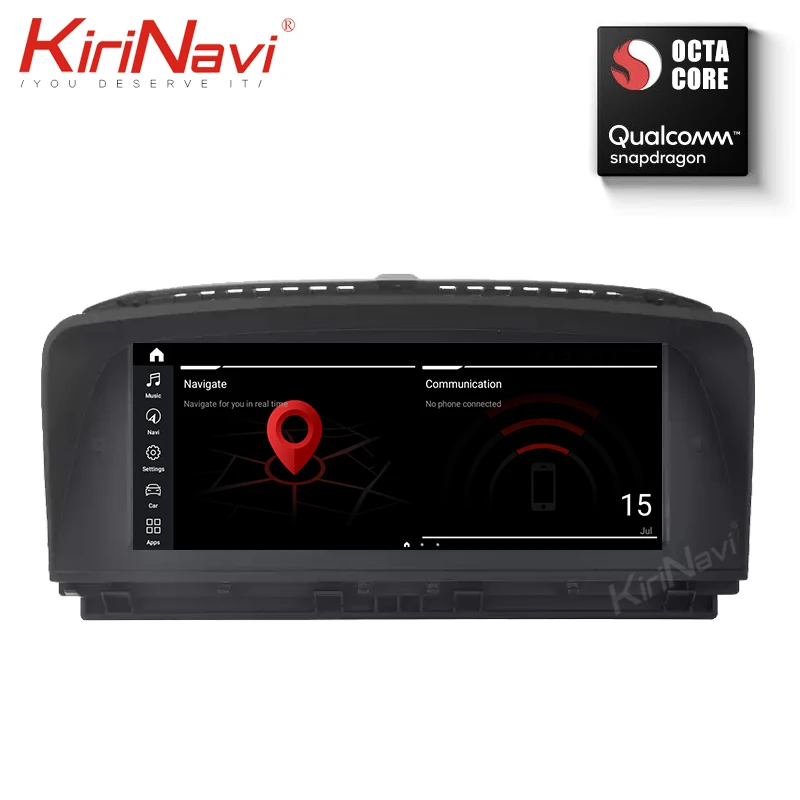 Excellent KiriNavi 8 Core 4+64G 10.25" 2 din auto radio gps android 9.0 car multimedia for BMW 7 Series E65 E66 dvd automotivo head unit 2
