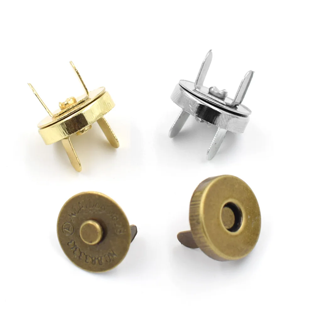 Bottoni A Pulsante Metallici Argento - 10 Pezzi Per Cucito E DIY