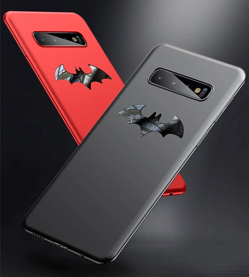 

S10 Slim Batman Phone Case For Samsung Galaxy S10 Plus S10E Cover Matt Hard PC Phone Back Capa For Samsung S10Lite Cases Fundas