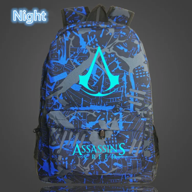 Рюкзак для мальчиков alta calidad Lumious Assassins Creed mochila рюкзак девушек Оксфорд 2019|Рюкзаки| |