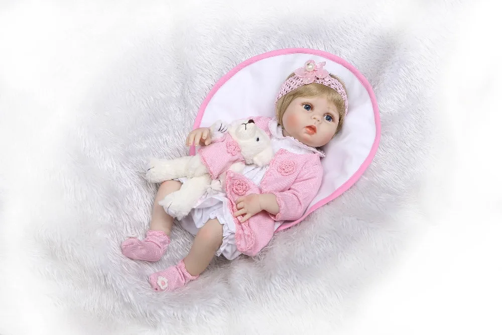 Силиконовая виниловая кукла Boneca BeBes Reborn для девочек, игрушки для детей, мягкие силиконовые куклы Reborn, Реалистичная кукла для детей