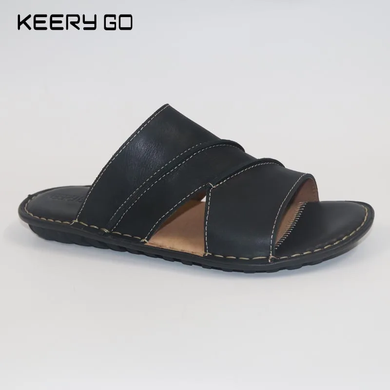 

New Arrival Men's Leather Sandals factory outlet Handmade Leather Sandals