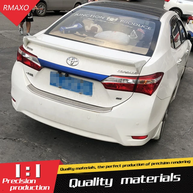 For 14 Trd Corolla Spoiler Abs Material Car Rear Wing Primer Color For 14 Trd Corolla Spoiler Abs Material Car Rear Wing Primer Color Toyota 2017 2016