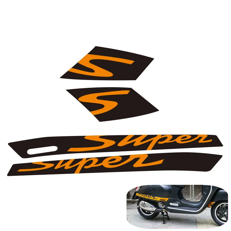 Новая 2D наклейка с клеем супер для Vespa GTS300 Sport подходит gts двумя длинными