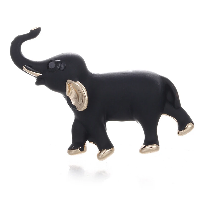 1Pcs Enamel Elephant Enamel Lapel Collar Animal Brooch Pin Bouquet Jewelry Gifts 2.9*2.1cm New