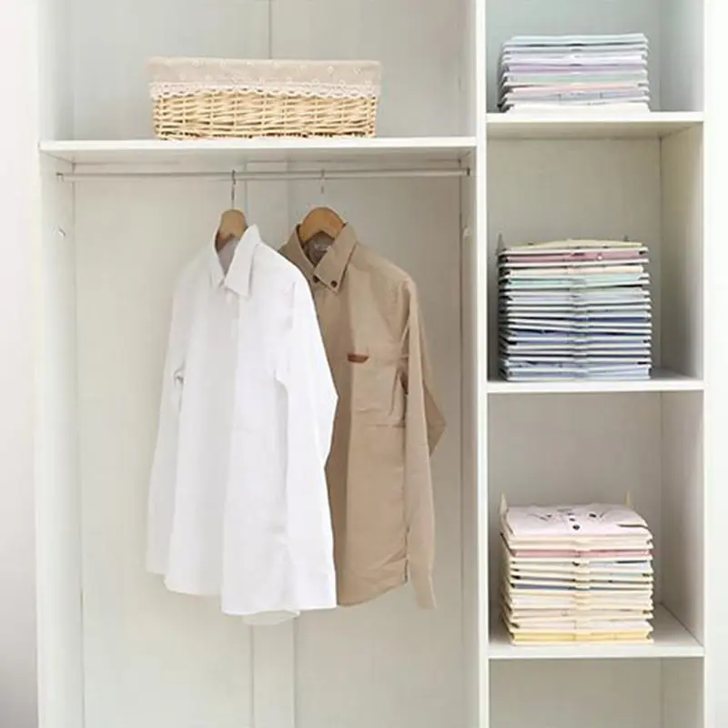 

Closet Shirt Folding Organizer Rack Regular Size Clothes Holder Stand Wardrobe Accessory