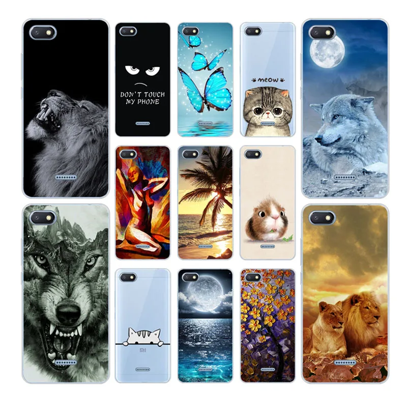 

Xiaomi Redmi 6A Case Silicone Cover 5.45" TPU Case for Xiaomi redmi 6a coque funda on phone 16gb 32gb global version redmi 6a