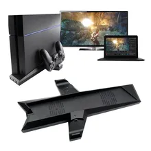 Двойной Зарядное Устройство для PS4 Вертикальная Охлаждения Станции Стенд С Двойной Контроллер Зарядки Док