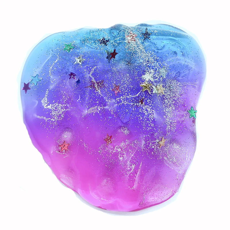 Colorful Stars Slime Crystal Mud Starry Unicorn Pearl Ball Clay DIY Antistress Toy Slime Putty Decompression Children's Toy Gift