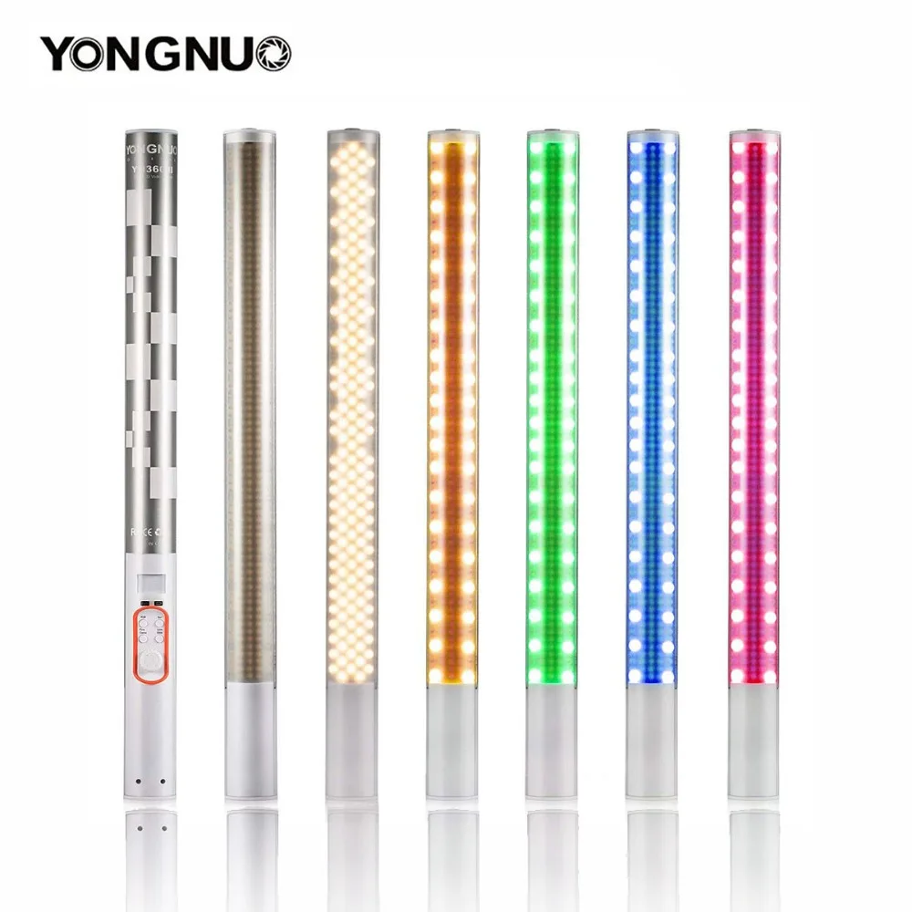 YONGNUO YN360/YN360II светодиодный светильник для фото и видео 3200 K-5500 K и RGB полноцветный портативный ручной светильник для фотосъемки