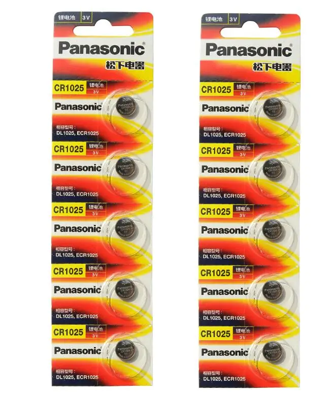 

40pcs/lot New Original Battery For Panasonic CR1025 CR 1025 3V Lithium Button Battery Coin Cell Batteries