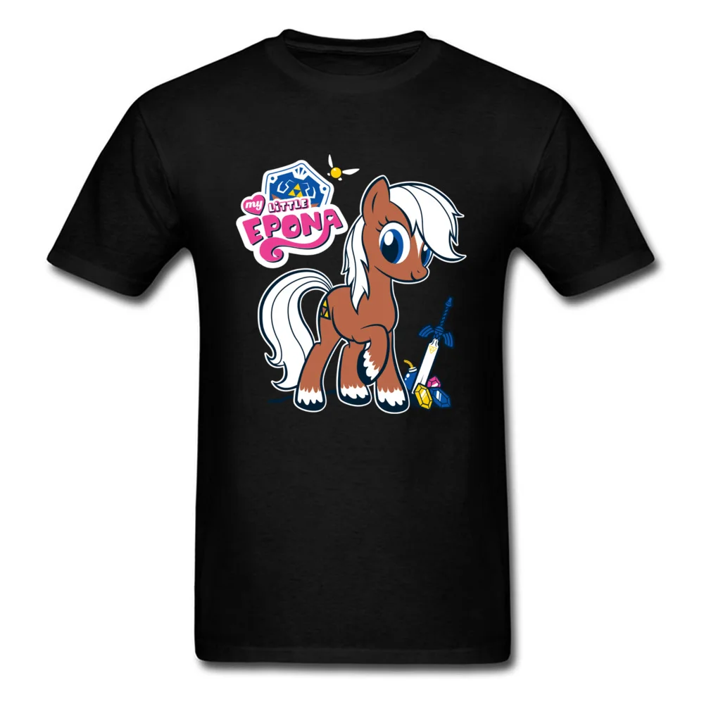 My Little Epona T shirt Zelda Rider T Shirt Men Black