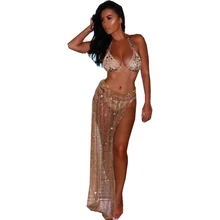 Новые женские длинные юбки летние Модные прозрачные новые стильные с высокой талией асимметричные юбки vestidos NSK0682