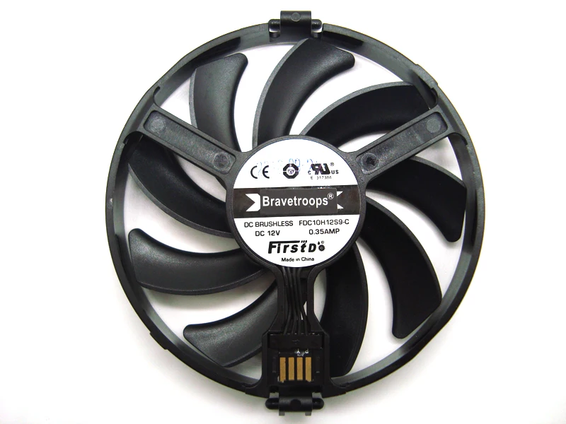 

FreeShipping FDC10H12S9-C Cooler Fan Replace For XFX AMD Radeon R7 370 RX 470 480 570 580 RX460 RX 460 Graphics Card Cooling Fan