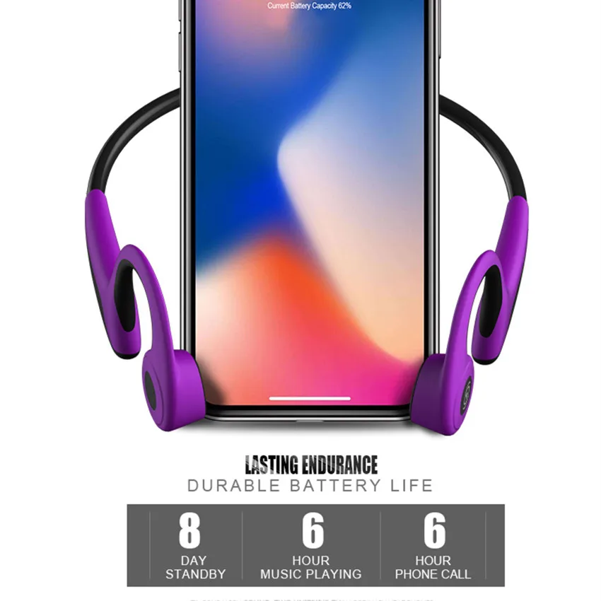 ASKMEER Z8 костной проводимости гарнитура Bluetooth 5 0 Наушники Беспроводные спортивные