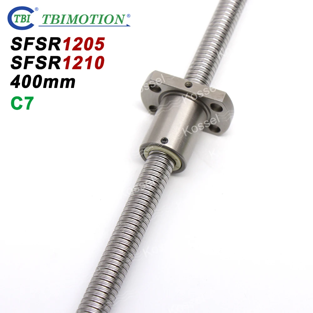 TBI SFS 1205 1210 12 мм шариковый винт SFU1204 C7 с шариковой гайкой для ЧПУ комплект 400 мм