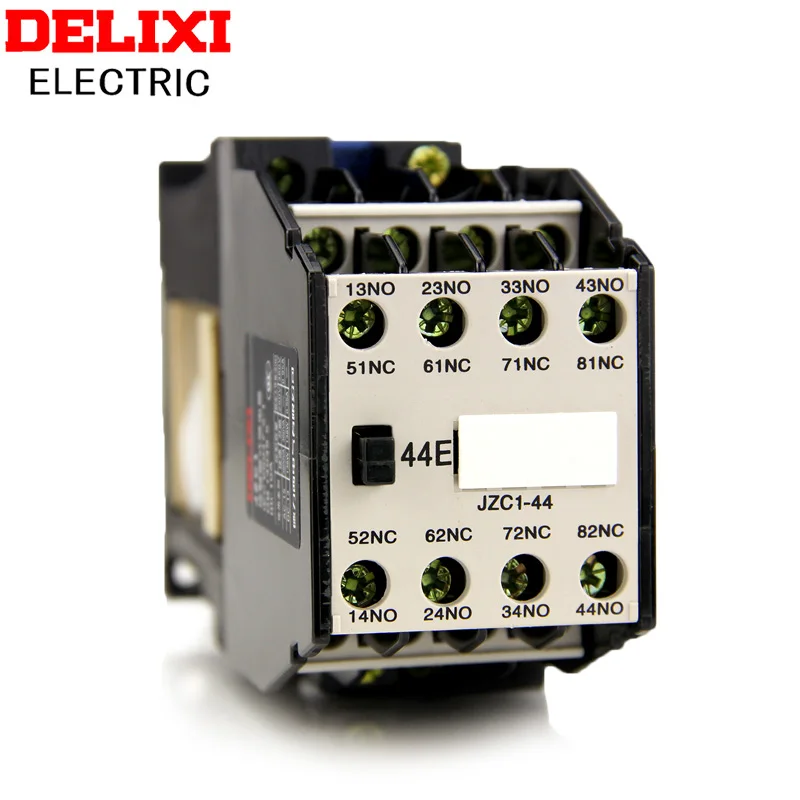 

DELIXI DIN Rail Mount Contactors 10A AC Motor Contactor Relay Starter JZC1-44