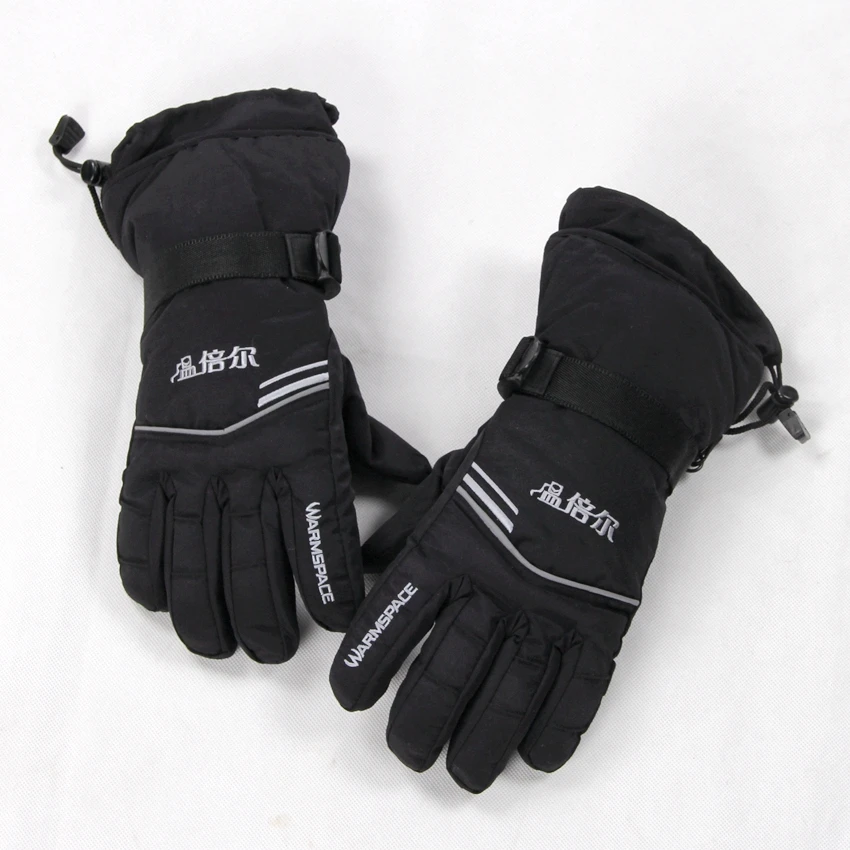 Men 3.7V 3800MAH Electric Heating Gloves Windproof Gloves Warm Fingers