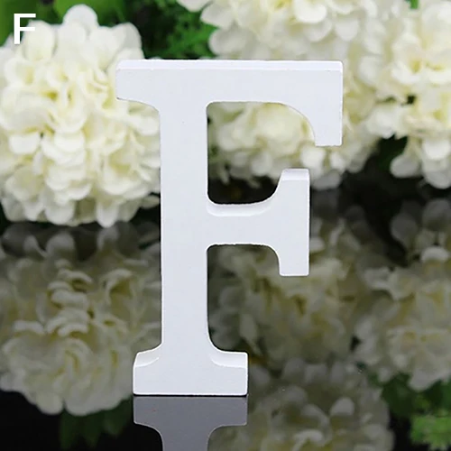 Новые большие деревянные буквы алфавита настенные Висячие свадебные украшения для дома магазина - Цвет: F
