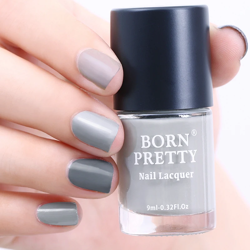 9 мл BORN PRETTY серая серия лак для ногтей длинный прочный ноготь маникюра искусство