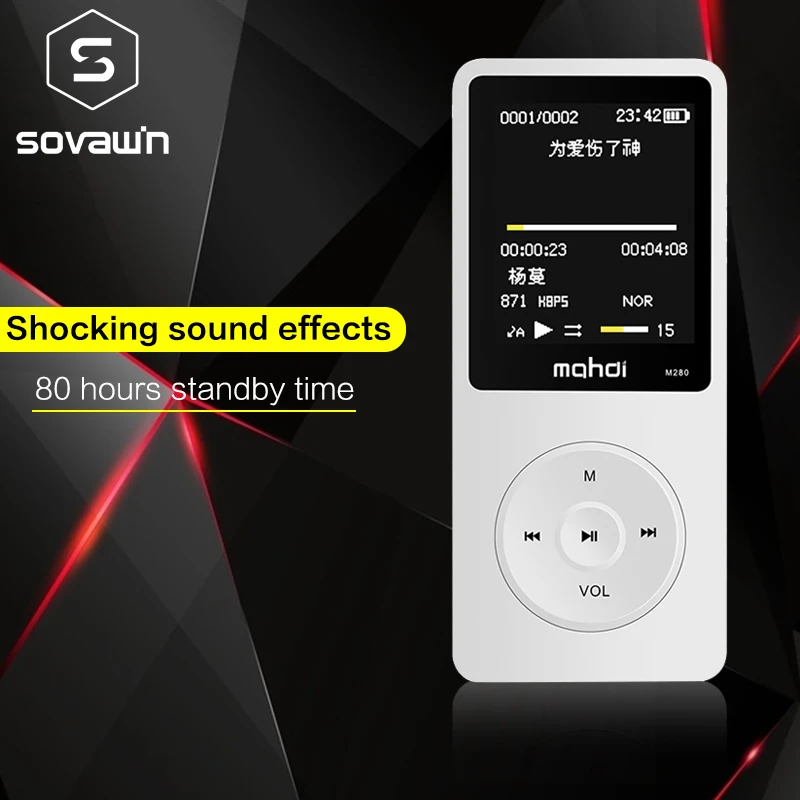 Mahdi 8 Гб спортивный MP3 плеер Портативный HIFI без потерь аудио динамик FM видео радио