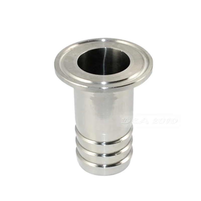

MEGAIRON 32MM 1-1/4" Stainless Steel SS316 Sanitary Hose Barb Pipe Fitting Tri Clamp Type 50.5MM Ferrule
