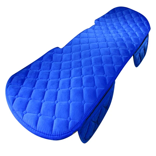 

Vehicle Rear Seat Cover Silk Velvet Protective Mat Decor Universal Royal