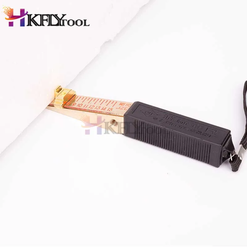 

1PC 0.5mm/0.2mm Feet Gauge Wedge Feeler Cursor Feeler 0-15mm Plug Ruler Gauge Home Inspection Detection Measuring Tool
