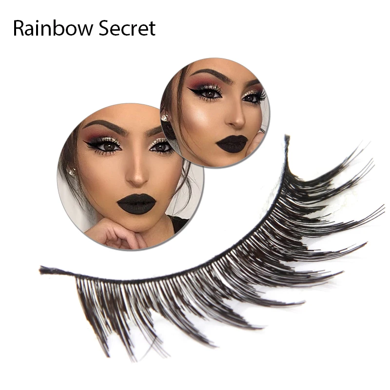 

10 Pairs/Set Black Long Thick 3D Natural Cross False Eyelashes Enlarge Your Eyes Eye lashes Extension Makeup Beauty Tools
