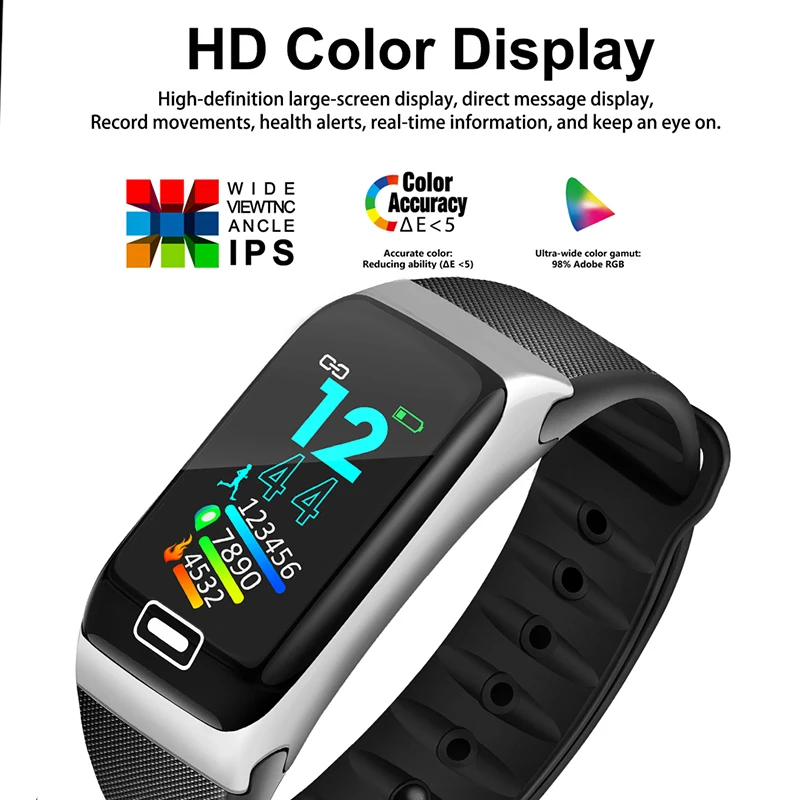 BANGWEI 2019 Smart Fitness Watch Men Women IP67 Waterproof Watch Blood Pressure Heart Rate Monitor For Android ios Sport Watch