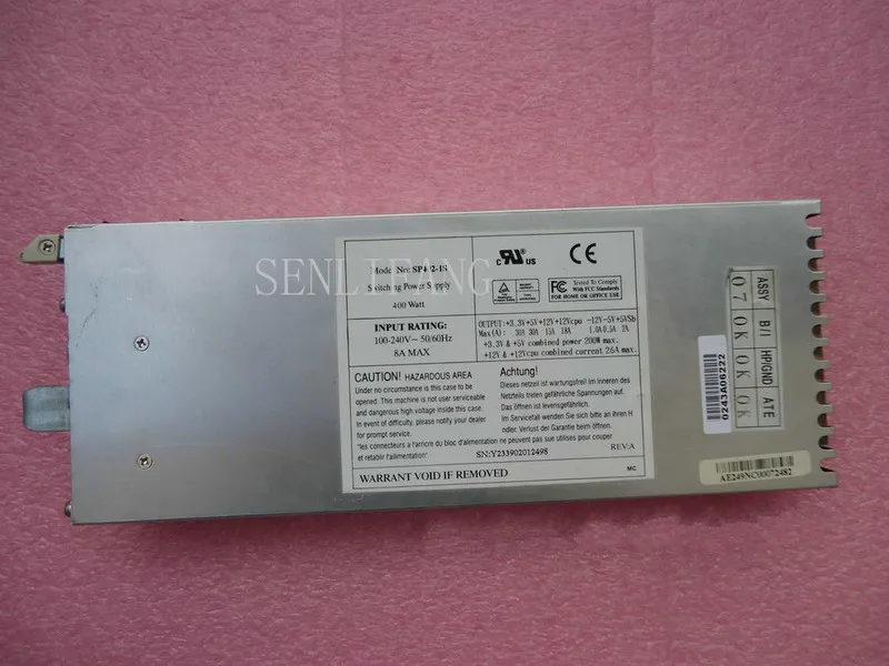 

Free shipping 100% test for power supply for SP402-1S 400W 1U Work Good