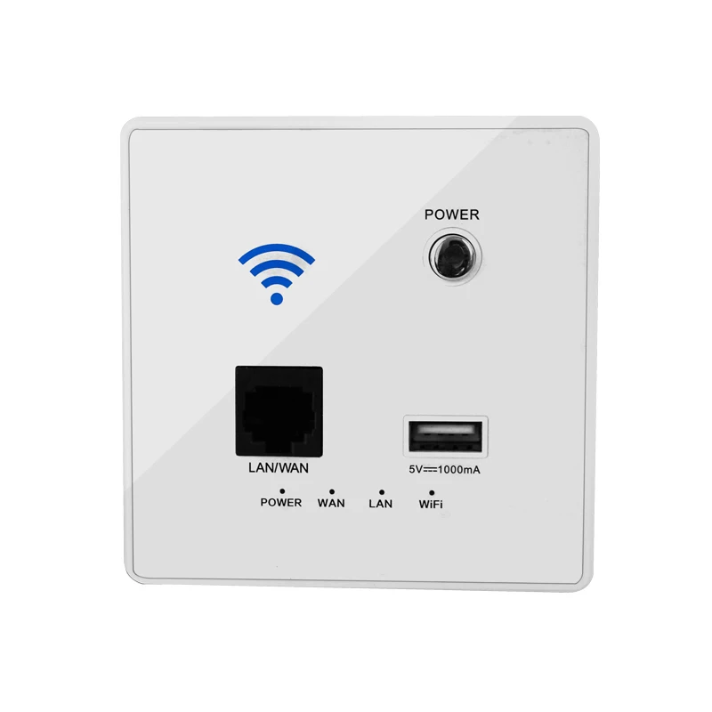 

300M 220V Power AP Relay Smart Wireless WIFI Repeater Extender Wall Embedded 2.4Ghz Router Panel USB Socket,Hotel socket