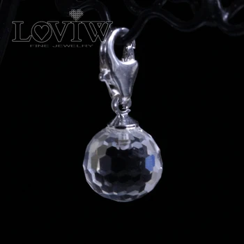 

Fashion European Silver Crystal Ball Pendant Charm Fit Charm Bracelet For Thomas Women