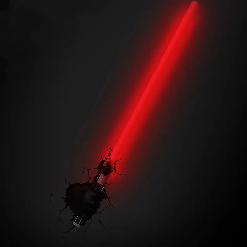 

[TOP] Creative Star Wars lightsaber Light Saber figure model 3D Wall Lamp Unique LED light sword lamp Home room decorations gift