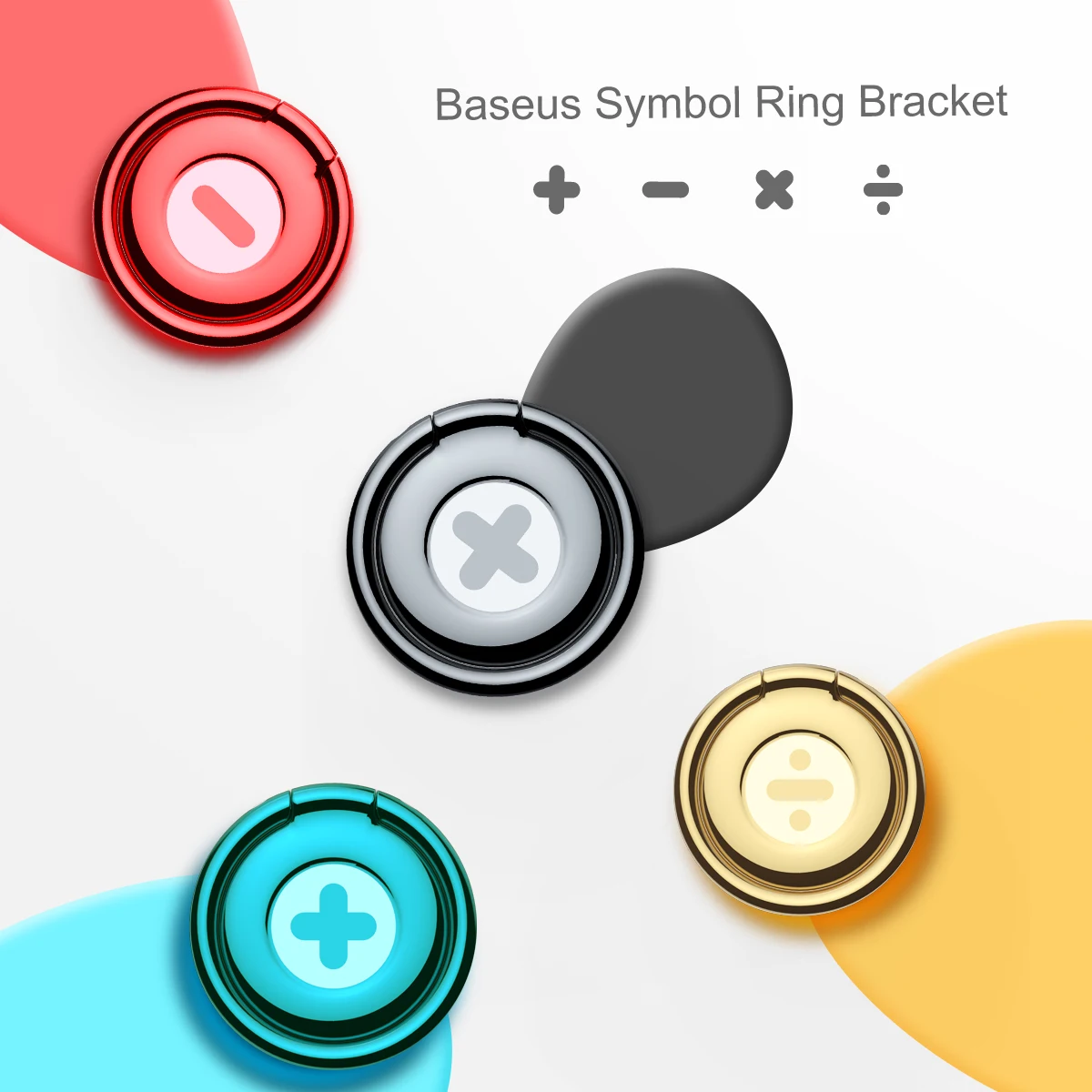 Baseus универсальный символ крепление в виде кольца на палец 360 градусов держатель мобильного телефона Подставка для iPhone 7 6 6s samsung Xiaomi htc huawei