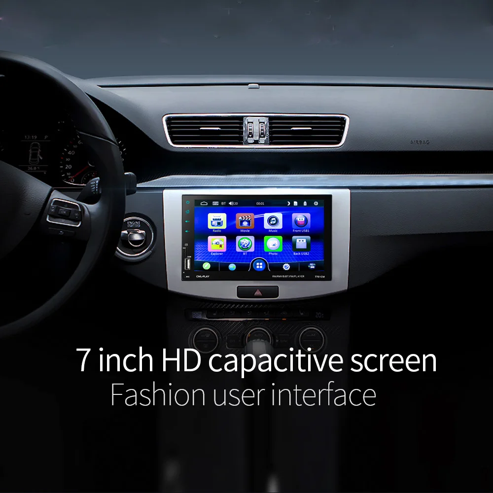Универсальный 2 Din Автомобильный мультимедийный плеер авторадио стерео " сенсорный экран видео MP5 плеер Автомобильный поддержка резервная камера