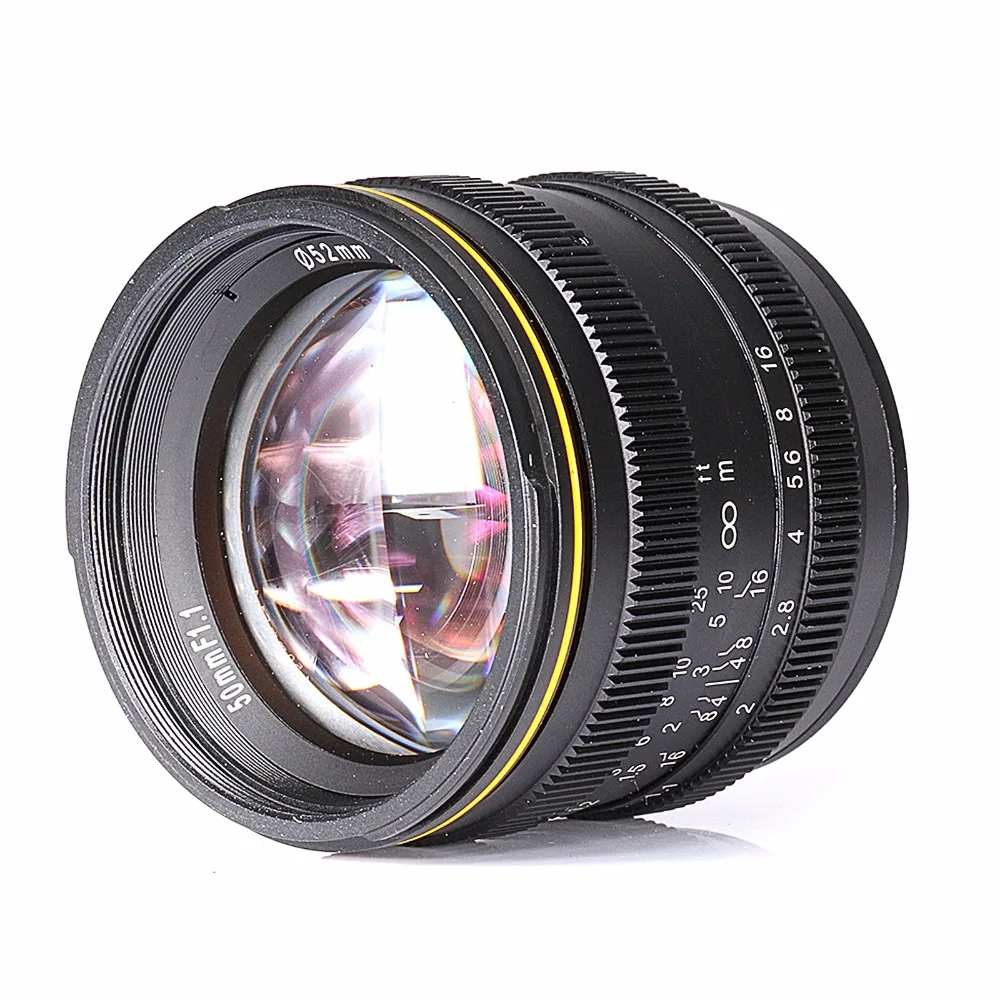 

NEW kamlan 50mm F1.1 APS-C Large Aperture Manual Focus Lens for Canon EOS-M Mount