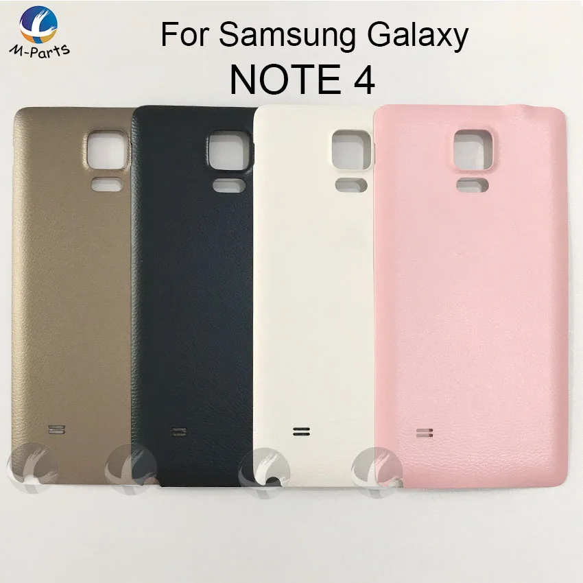 Задняя крышка для Samsung Galaxy Note 4 N910 N9100 N9106 N9109W Пластиковая батареи двери высокое