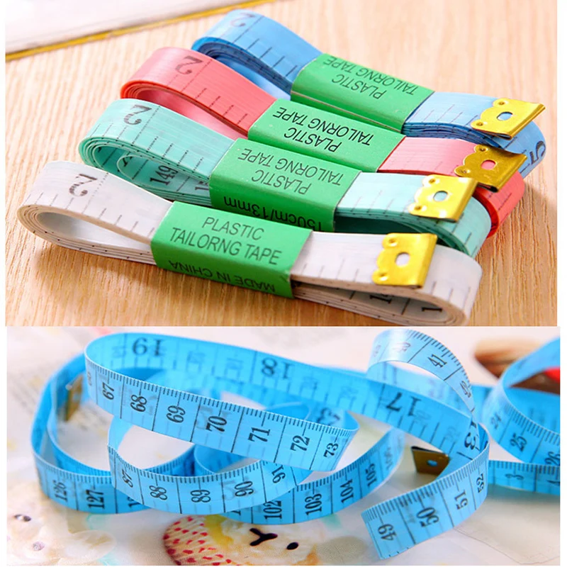 

4pc150cm collapsible plastic ruler mini double-sided measuring tape inch cm cm tape office home stationery gift ruler small gift