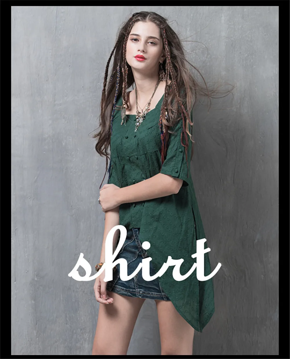 Vintage Autumn Shirt Women 2017 New Cotton Polyester Casual Blouse Square Collar Floral Embroidery Asymmetrical Blusas Feminina (5)