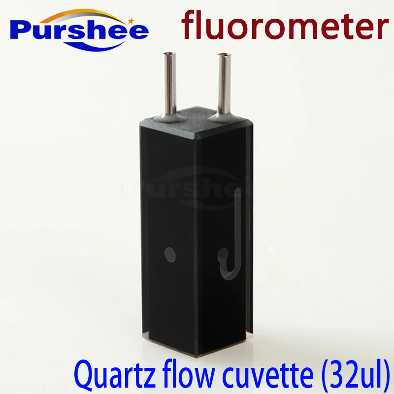 

Light resistant quartz fluorescence flow cuvette with stainless tube(32ul)