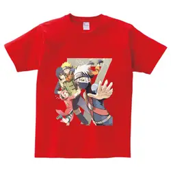 Детская одежда, футболка, аниме Наруто, Детская футболка для мальчиков и девочек, футболки для малышей, Детские повседневные топы с