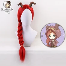 75cm Anime Identity V Long Red Braiding Hair Ponytail Wig Cosplay Costume Synthetic Wigs For Women High Temperature Fiber 75cm Anime Identity V Long Red Braiding Hair Ponytail Wig Cosplay Costume Synthetic Wigs For Women High Temperature Fiber