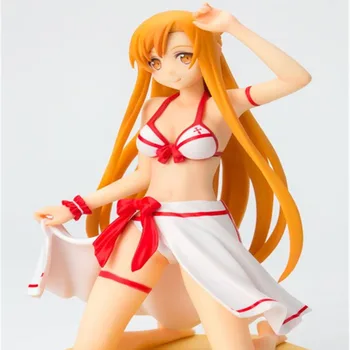 

Haocaitoy Wave Sword Art Online SAO Yuuki Asuna Bikini Swimsuit Figure PVC Hot Sexy Collectible Action Figure Japanese Anime