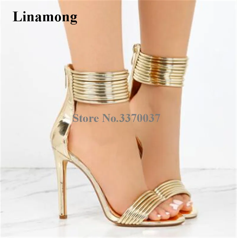 Women Summer New Fashion Open Toe Gold Black Nude Patent Leather Sandals Cut-out Ankle Straps High Heel Sandals Dress Shoes цена Women Summer New Fashion Open Toe Gold Black Nude Patent Leather Sandals Cut-out Ankle Straps High Heel Sandals Dress Shoes цены онлайн
