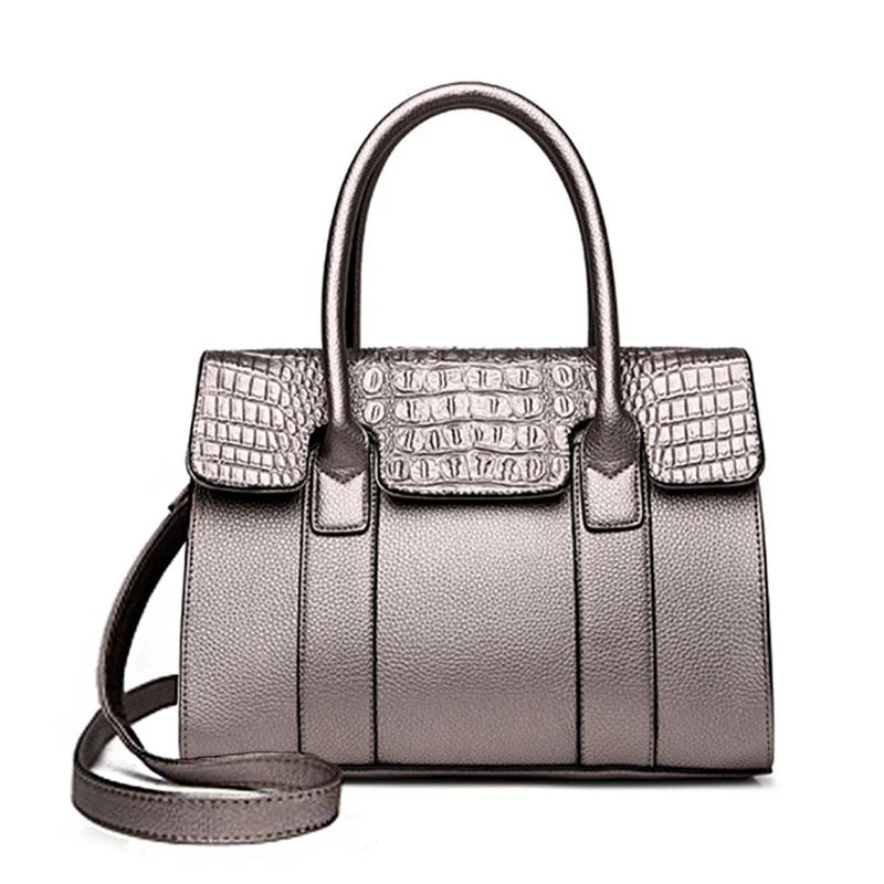 Women Handbag Crocodile Pattern Designer Luxury Leather Shoulder Bag Casual Crossbody Bags Sac A Main Fashion Style SS7134 (5)